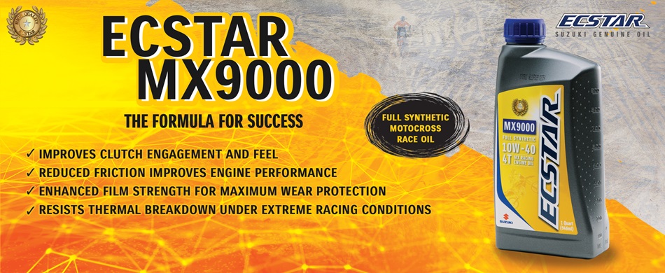ECSTAR MX9000 Full Synthetic Motocross Race Oil - Now Available